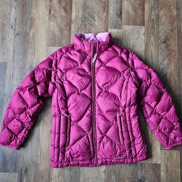 L.L.Bean Jacket, Girls' XL (18), Pink Down Puffer Coat